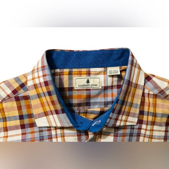 Southern Pines Men’s Autumn Plaid Colored Long Sleeve Shirt. Size xxl. NWOT - Picture 1 of 7